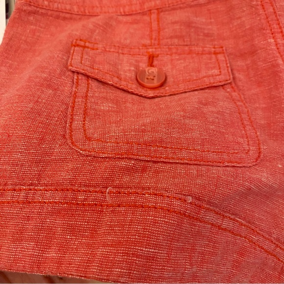 Express Coral Linen Blend Shorts - Picture 8 of 8
